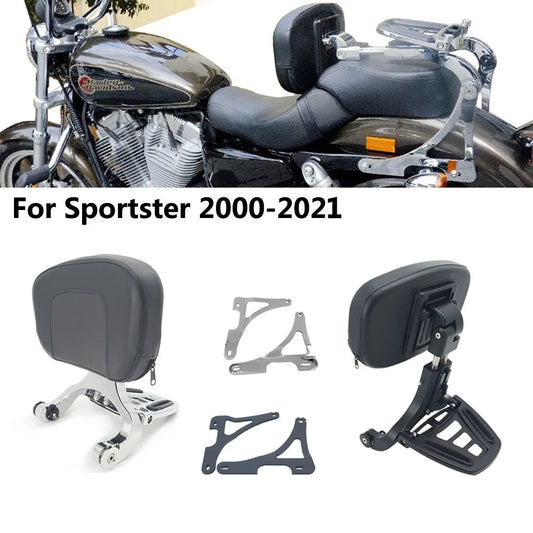 Multi-Purpose Driver Passenger Backrest for Sportster XL 